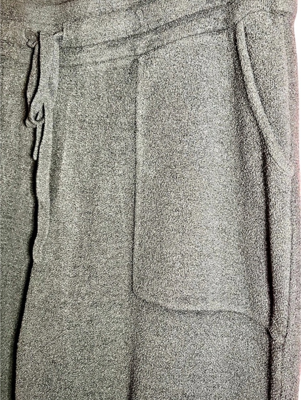 BAREFOOT DREAMS CozyChic Ultra Lite Jogger Gray/Mint Blue. Petite 1X. Like New.